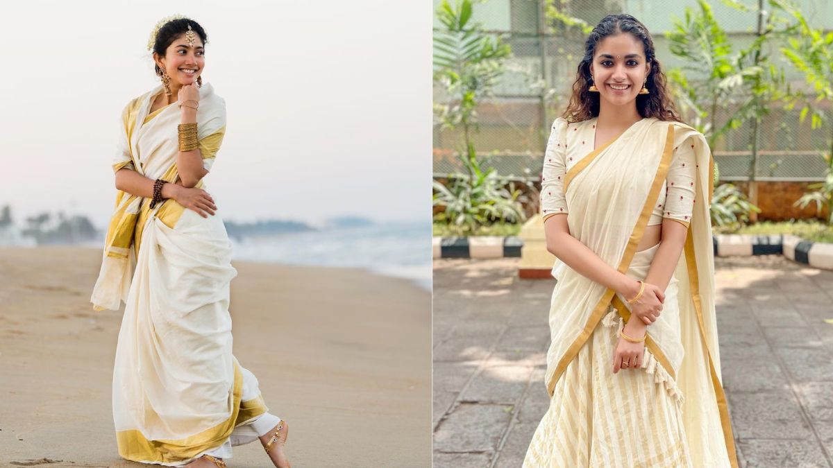 Onam 2024 Kerala White Saree Goals Ft. South Indian Actresses